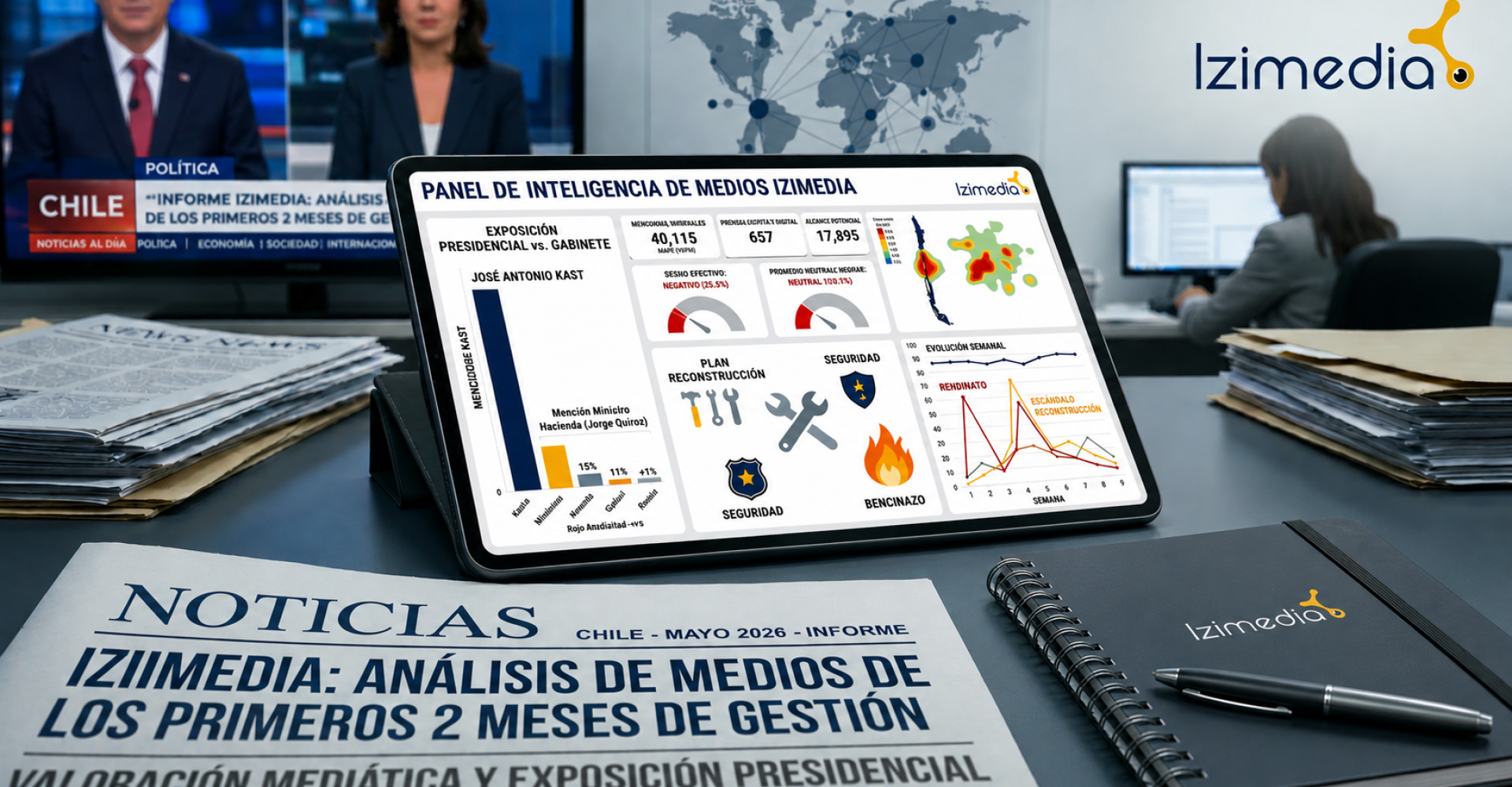 Dos meses del gobierno de Chile Izimedia